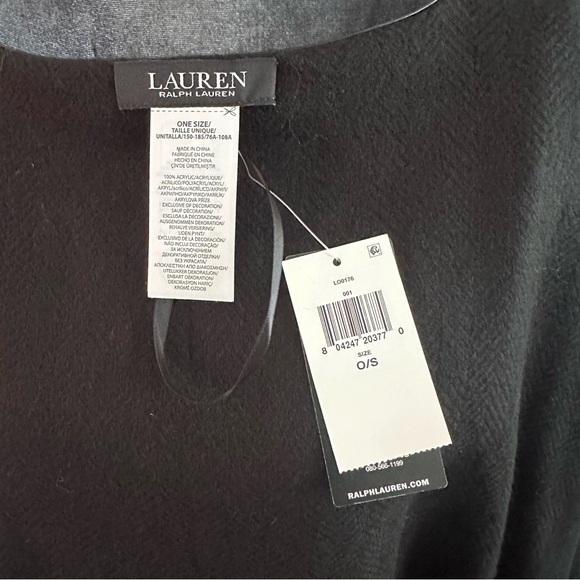 Lauren Ralph Lauren Buckle-Front Poncho / Cape Wrap - NWT - Picture 7 of 10